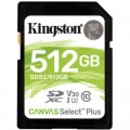 Kingston Карта пам'яті Kingston 512GB SDXC class 10 UHS-I U3 Canvas Select Plus (SDS2/512GB)