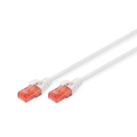 Патч-корд 1м, CAT 6 UTP, AWG 26/7, Cu, LSZH, white Digitus (DK-1617-010/WH)