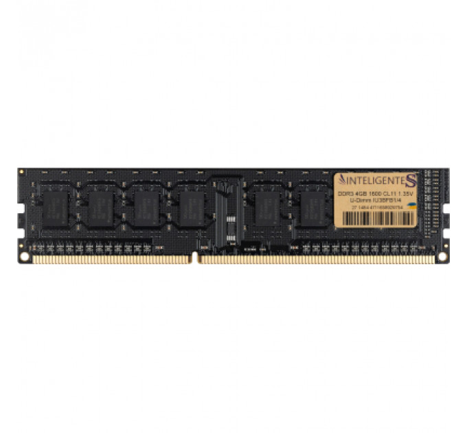 Модуль пам'яті для комп'ютера DDR3L 4GB 1600 MHz INTELIGENTES (IU3BFB1/4)