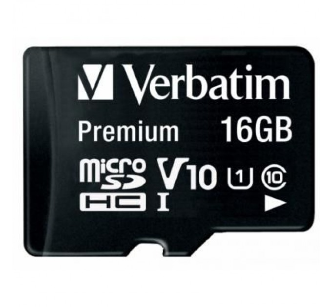 Verbatim Карта пам'яті Verbatim 16GB microSDHC class 10 (MDAVR-10/G)
