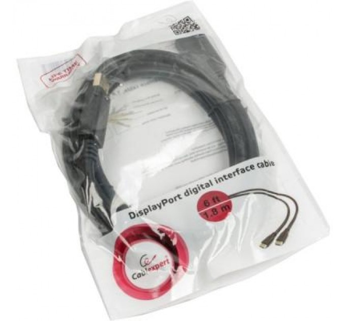 Cablexpert Кабель мультимедійний Display Port to Display Port 1.8m v1.2 Cablexpert (CC-DP2-6)