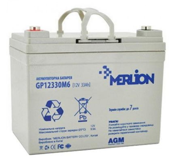 Батарея до ДБЖ Merlion 12V-33Ah (GP12330M6)