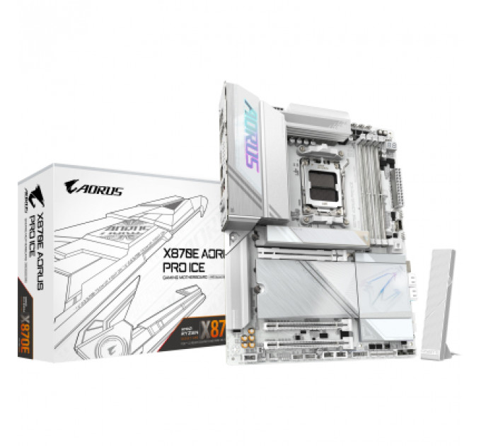 Материнська плата GIGABYTE X870E AORUS PRO ICE