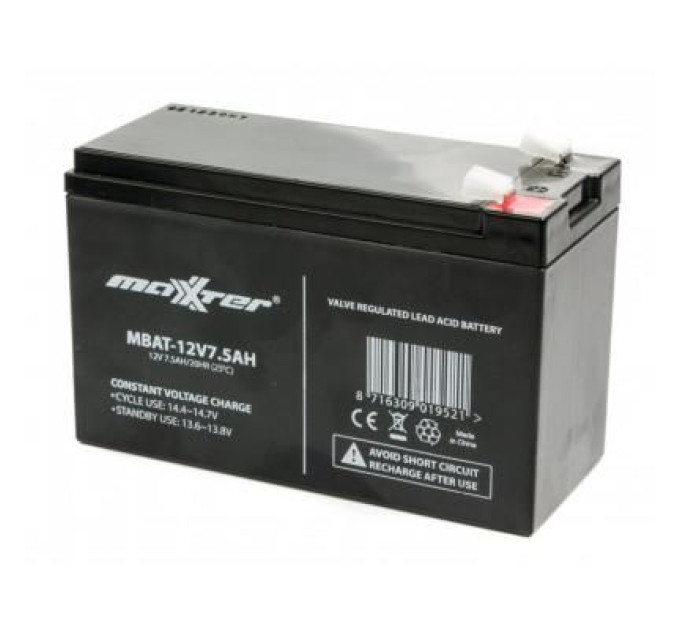 Maxxter Батарея до ДБЖ Maxxter 12V 7.5AH (MBAT-12V7.5AH)