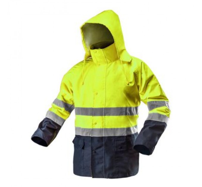 Куртка робоча Neo Tools підвищеної видимості, Oxford 300 D, жовта, р.XL (81-720-XL)
