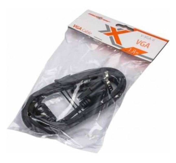 Maxxter Кабель мультимедійний VGA 1.8m Maxxter (V-VGA-6)