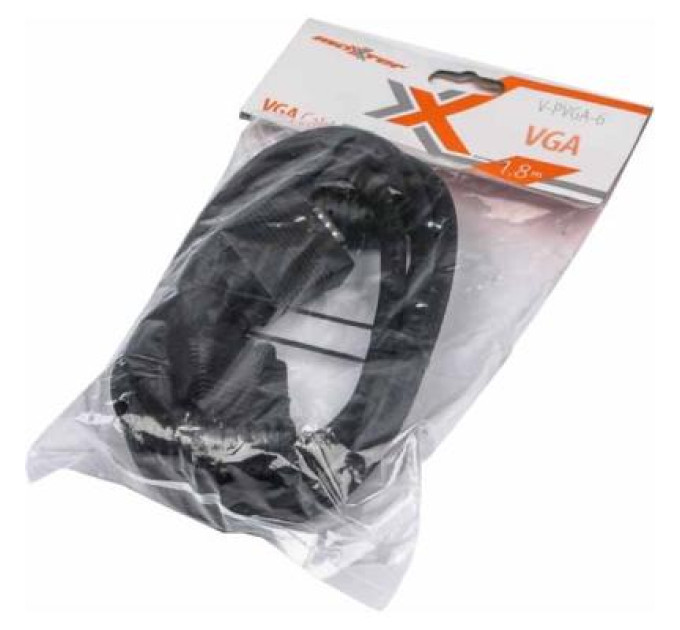 Maxxter Кабель мультимедійний VGA 1.8m Maxxter (V-PVGA-6)