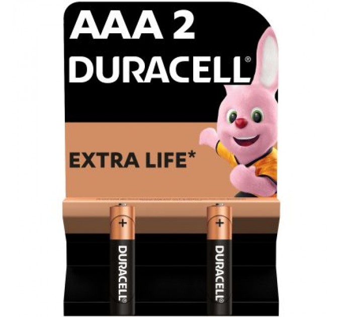 Duracell Батарейка Duracell AAA лужні 2 шт. в упаковці (5000394058170 / 81484984)
