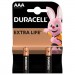 Duracell Батарейка Duracell AAA лужні 2 шт. в упаковці (5000394058170 / 81484984)