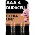 Duracell Батарейка Duracell AAA лужні 4 шт. в упаковці (5000394052543 / 81545421)