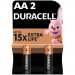 Duracell Батарейка Duracell AA лужні 2 шт. в упаковці (5000394058163 / 81551267)