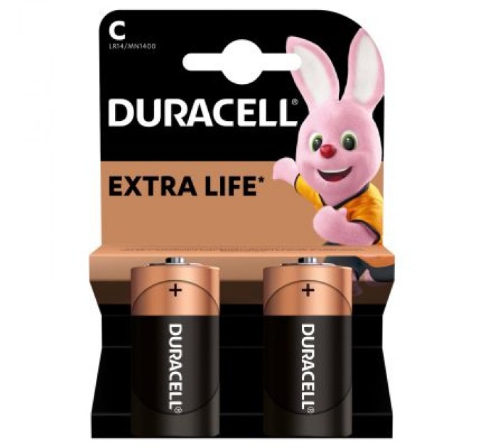 Duracell Батарейка Duracell C LR14 лужна 2шт. в упаковці (5000394052529 / 81483545)