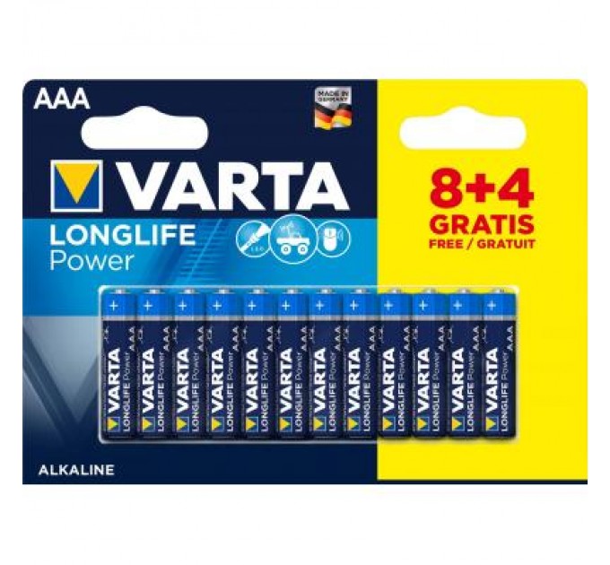 Varta Батарейка Varta AAA Varta LongLife Power * 12 (8+4) (04903121472)