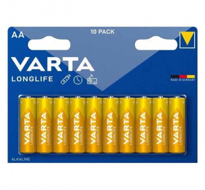 Varta Батарейка Varta AA Varta Longlife лужна * 10 (04106101461)