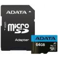 ADATA Карта пам'яті ADATA 64GB microSD class 10 UHS-I A1 Premier (AUSDX64GUICL10A1-RA1)