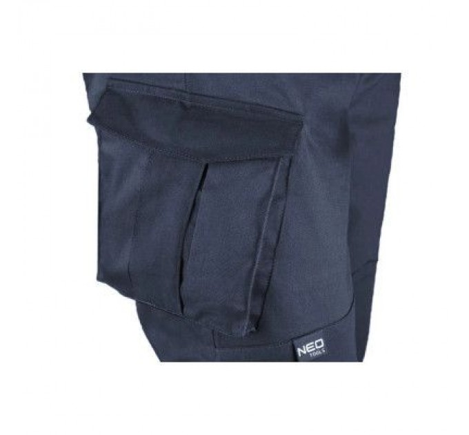 Neo Tools Штани робочі Neo Tools CAMO Navy, розмір L (52), 255 г/м2, з відсіком для наколінни (81-224-L)