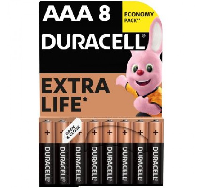 Duracell Батарейка Duracell AAA лужні 8 шт. в упаковці (5000394203341 / 81480364)