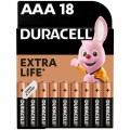 Duracell Батарейка Duracell AAA лужні 18 шт. в упаковці (5000394107557 / 81546741)