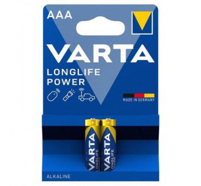 Varta Батарейка Varta AAA Longlife Power лужна * 2 (04903121412)