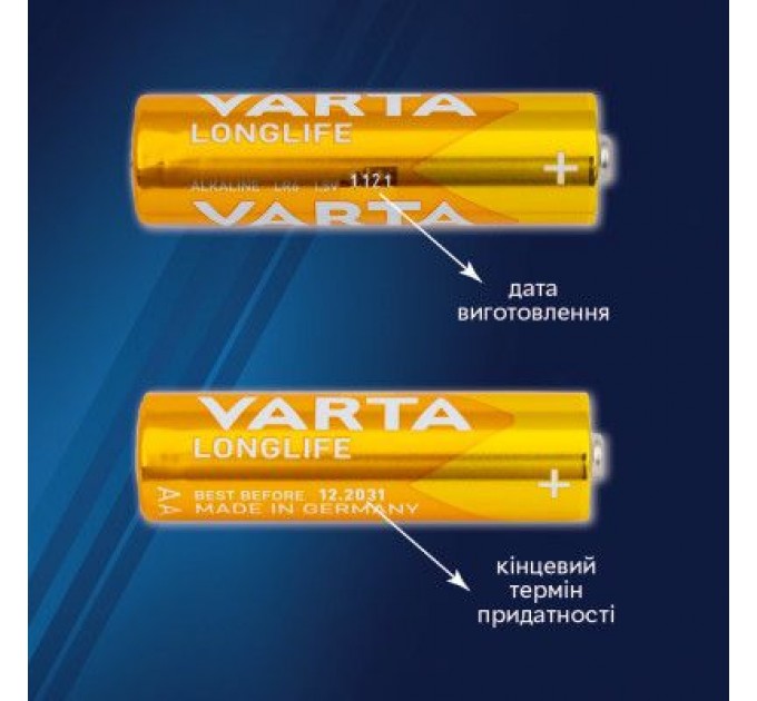 Varta Батарейка Varta AAA Longlife лужна * 10 (04103101461)