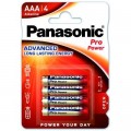 Panasonic Батарейка Panasonic AAA LR03 Pro Power * 4 (LR03XEG/4BP)