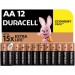Duracell Батарейка Duracell AA лужні 12 шт. в упаковці (5000394006546 / 81551275)