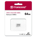 Transcend Карта пам'яті Transcend 64GB microSDXC class 10 UHS-I U1 (TS64GUSD300S)