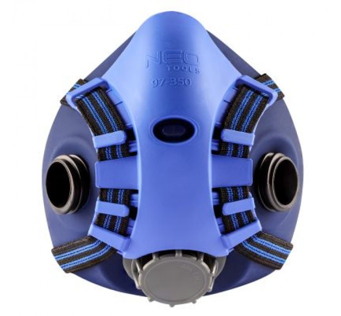 Респіратор Neo Tools силіконовий, на два фільтруючі патрони (у комплект не входять) (97-350)
