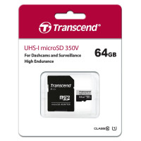 Карта пам'яті Transcend 64GB microSDXC class 10 UHS-I U1 High Endurance (TS64GUSD350V)