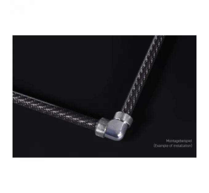 Термінал для CРO Alphacool S16 Карбонова HardTube 16mm 4x 80cm (1021877) (1021877)