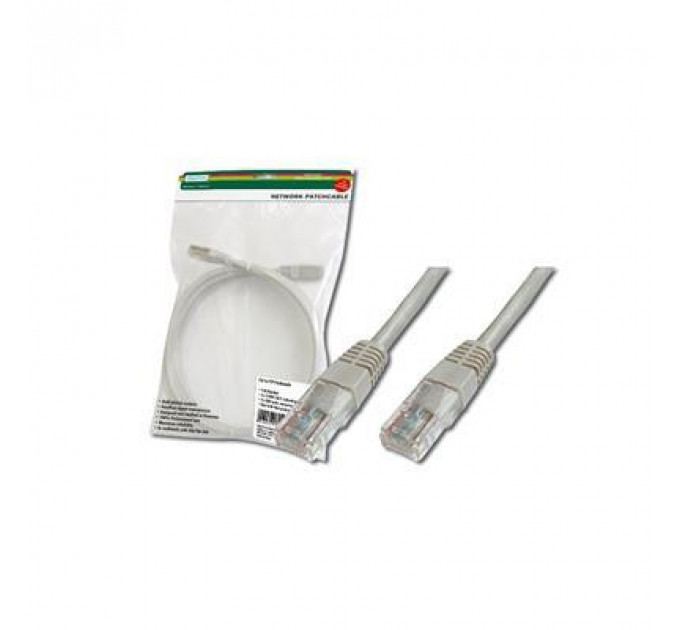 Патч-корд 30м, UTP, cat.5e, CU, AWG 26/7, PVC, grey Digitus (DK-1511-300)