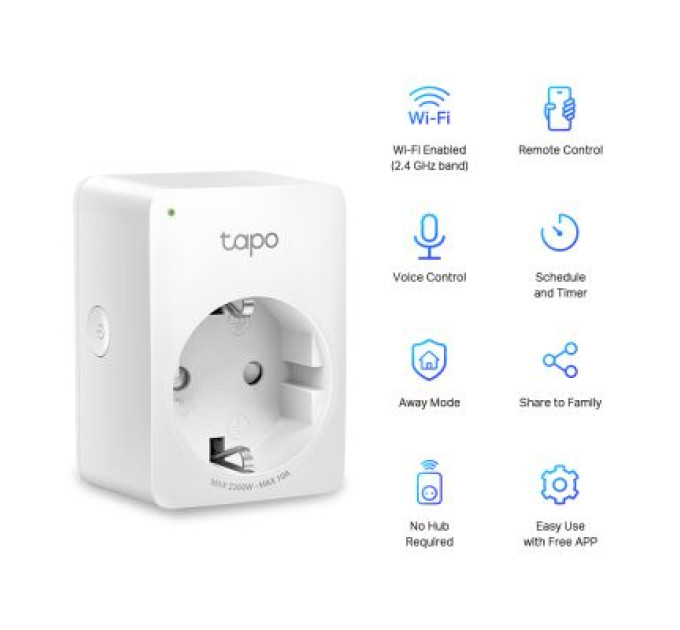 TP-Link Розумна розетка TP-Link Tapo P100 (2-pack) (Tapo P100(2-pack))