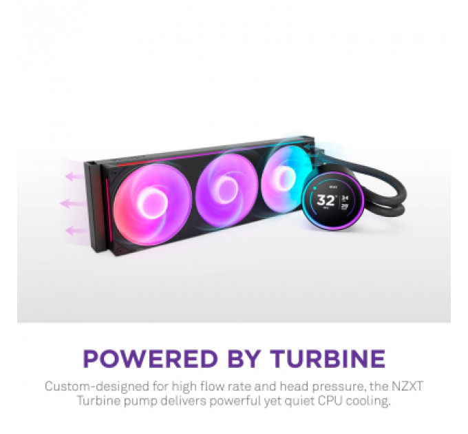Система рідинного охолодження NZXT Kraken Elite RGB 360mm AIO (RL-KR36E-B2)