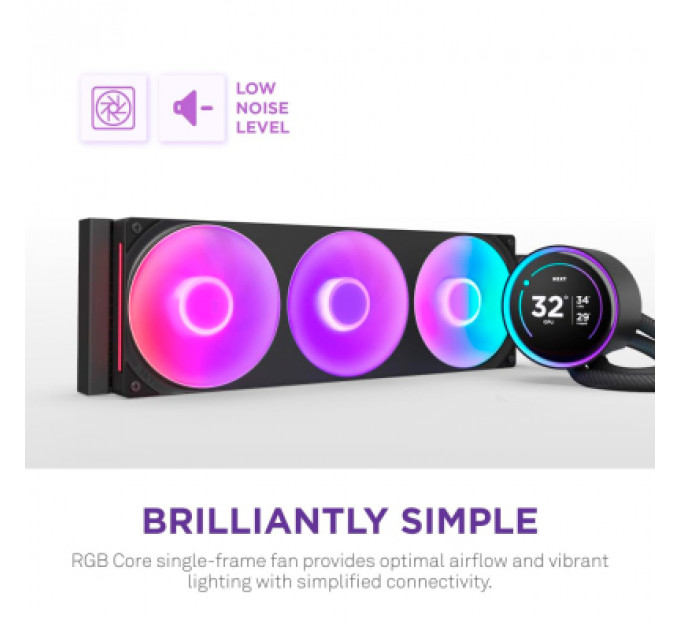 Система рідинного охолодження NZXT Kraken Elite RGB 360mm AIO (RL-KR36E-B2)