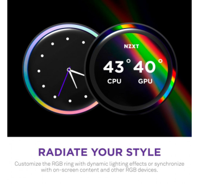 Система рідинного охолодження NZXT Kraken Elite RGB 360mm AIO (RL-KR36E-B2)