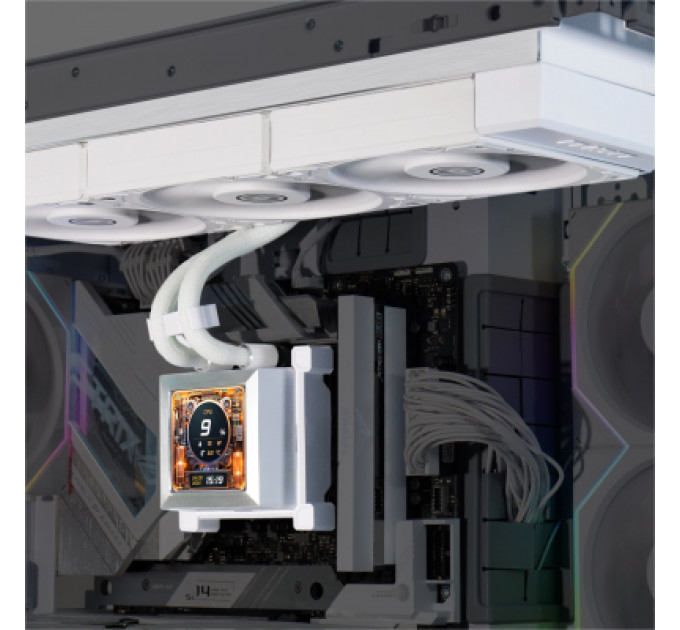Система рідинного охолодження Lian Li HydroShift LCD 360S, White (G89.GHSLCD36SW.00)