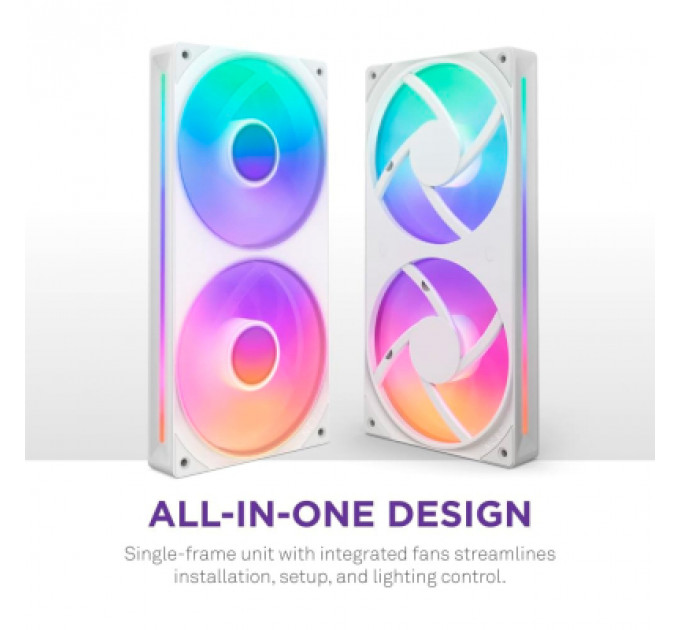 Кулер до корпусу NZXT F240 RGB Core Fan (Single Frame) - White (RF-U24HF-W1)