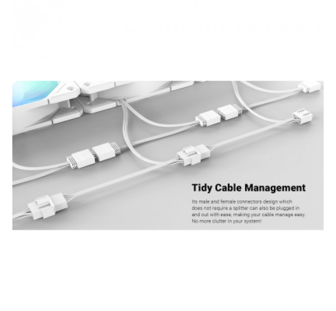 Кулер до корпусу ID-Cooling TF-12025-PRO ARGB TRIO WHITE