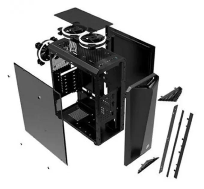 Корпус 1stPlayer R3-3R1-BK