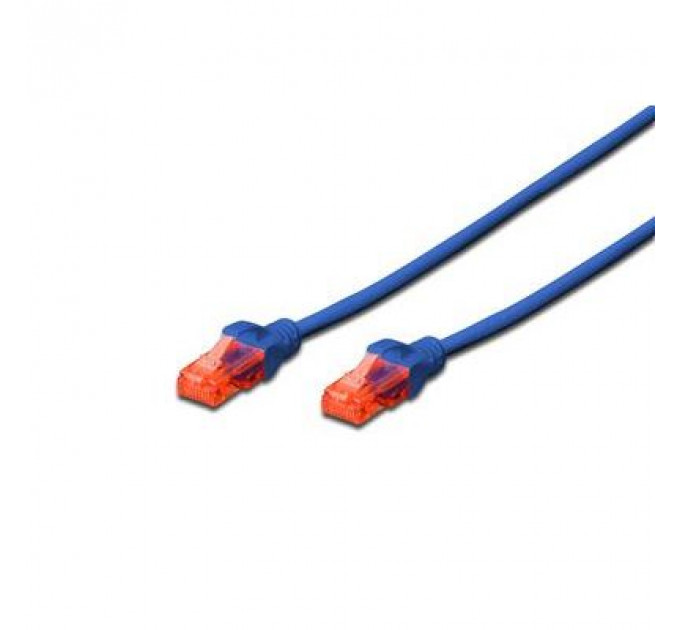 Патч-корд 2м, CAT 6 UTP, AWG 26/7, Cu, LSZH, blue Digitus (DK-1617-020/B)