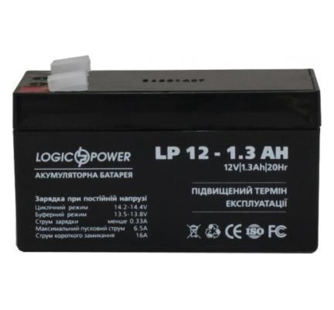 LogicPower Батарея до ДБЖ LogicPower LPM 12В 1.3 Ач (4131)