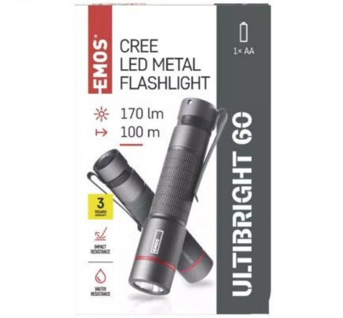 Ліхтар EMOS P3160 170Lm 1AAA Metal (P3160)