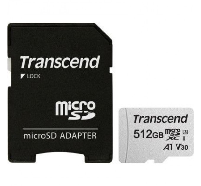 Transcend Карта пам'яті Transcend 512GB microSDXC Class 10 U3 (TS512GUSD300S-A)
