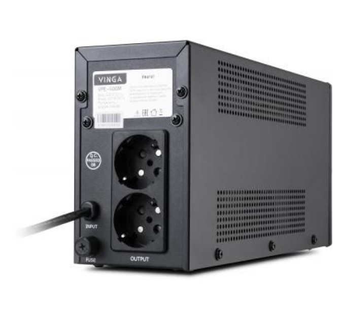 Vinga Пристрій безперебійного живлення Vinga LED 600VA metal case (VPE-600M)