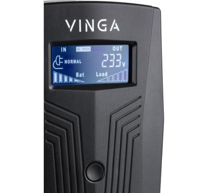 Vinga Пристрій безперебійного живлення Vinga LCD 1200VA plastic case (VPC-1200P)