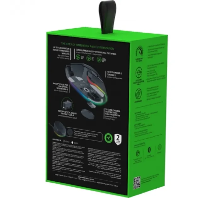 Мишка Razer Basilisk V3 Pro 35K Wireless/Bluetooth Black (RZ01-05240100-R3G1)