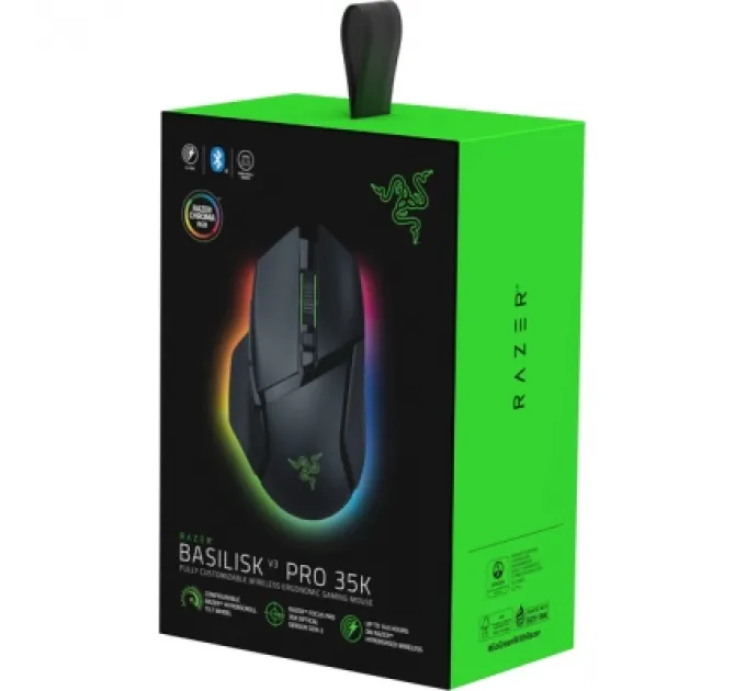 Мишка Razer Basilisk V3 Pro 35K Wireless/Bluetooth Black (RZ01-05240100-R3G1)