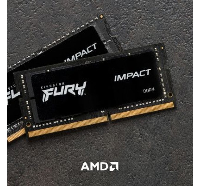 Модуль пам'яті для ноутбука SoDIMM DDR4 8GB 3200 MHz Fury Impact Kingston Fury (ex.HyperX) (KF432S20IB/8)