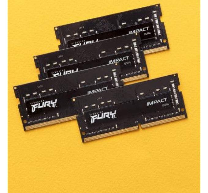 Модуль пам'яті для ноутбука SoDIMM DDR4 16GB (2x8GB) 3200 MHz Fury Impact Kingston Fury (ex.HyperX) (KF432S20IBK2/16)