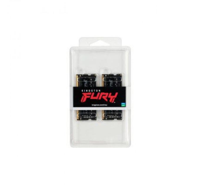 Kingston Fury (ex.HyperX) Модуль пам'яті для ноутбука SoDIMM DDR4 64GB (2x32GB) 3200 MHz Fury Impact Kingston Fury (ex.HyperX) (KF432S20IBK2/64)